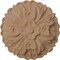 Ekena Millwork 5"W x 5"H x 3/4"P Kent Floral Round Rosette, Alder ROS05X05KEAL - alternate 1